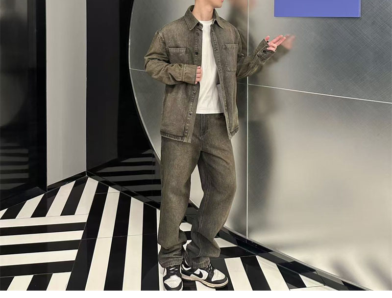 Fendi 펜디 스트랩 오버다이드 스트레이트 데님 진 레플리카 4번 이미지 - 의류 | 세미샵 레플리카 사이트