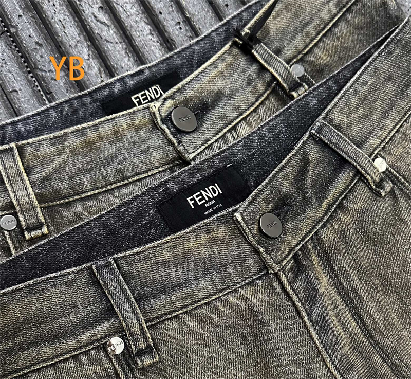 Fendi 펜디 스트랩 오버다이드 스트레이트 데님 진 레플리카 14번 이미지 - 의류 | 세미샵 레플리카 사이트