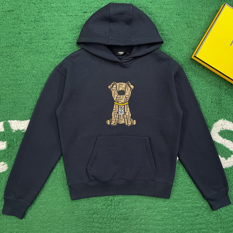 펜디 펜디 이토 FF 자카드 코튼 후드 스웨트셔츠 레플리카 6번 이미지 - 의류 | 세미샵 레플리카 사이트