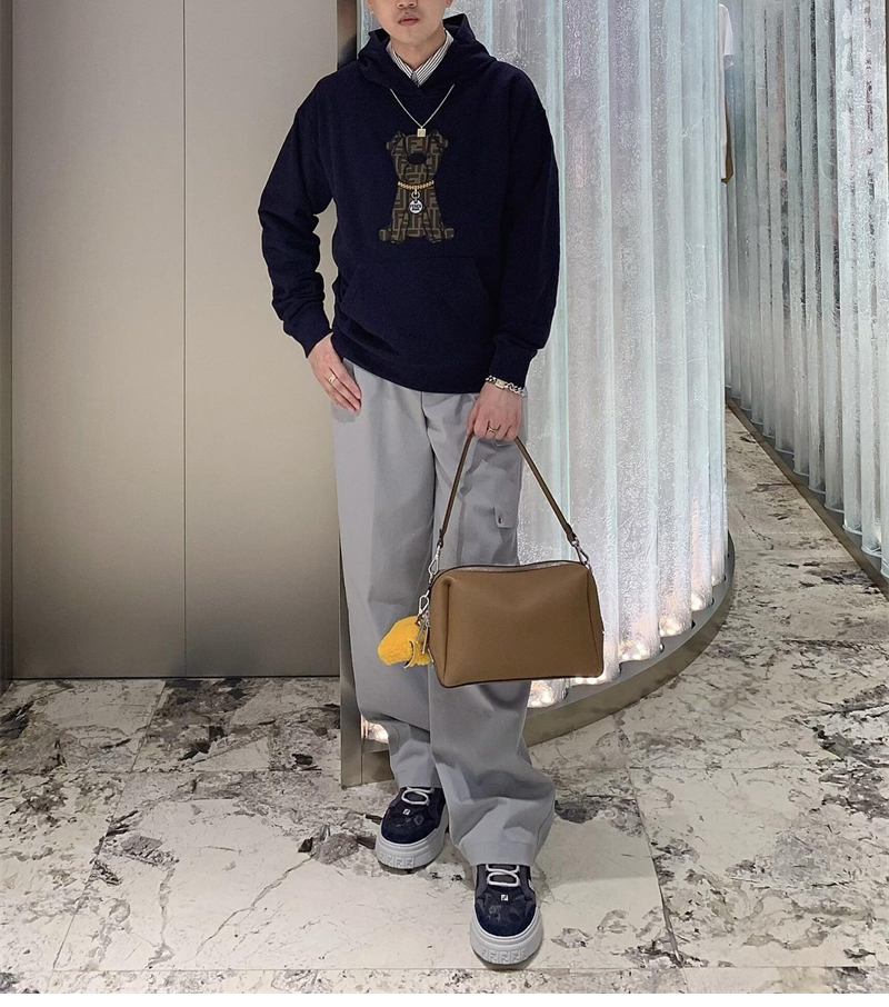 펜디 펜디 이토 FF 자카드 코튼 후드 스웨트셔츠 레플리카 9번 이미지 - 의류 | 세미샵 레플리카 사이트