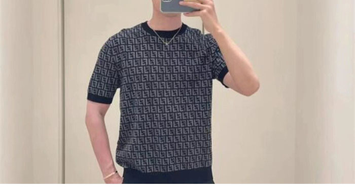 Fendi 펜디 점퍼 페브릭 반팔 니트 스웨터 레플리카 3번 이미지 - 의류 | 세미샵 레플리카 사이트