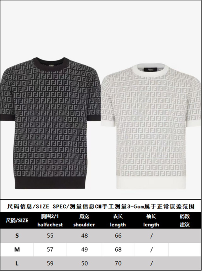 Fendi 펜디 점퍼 페브릭 반팔 니트 스웨터 레플리카 22번 이미지 - 의류 | 세미샵 레플리카 사이트