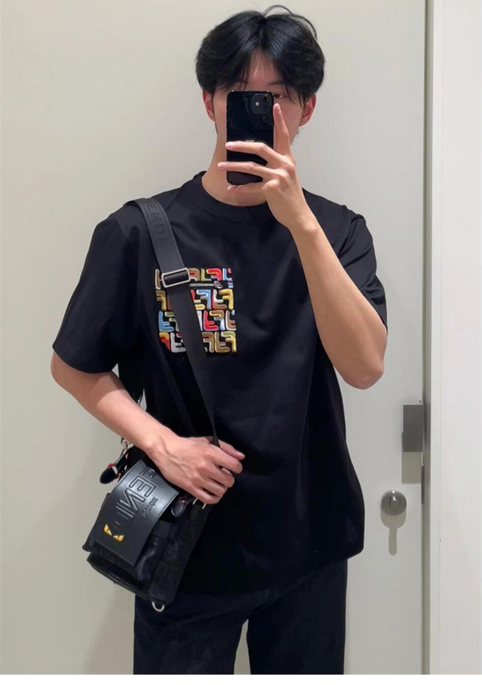 Fendi 펜디 컬러블록 FF 크루넥 반팔 티셔츠 레플리카 2번 이미지 - 의류 | 세미샵 레플리카 사이트