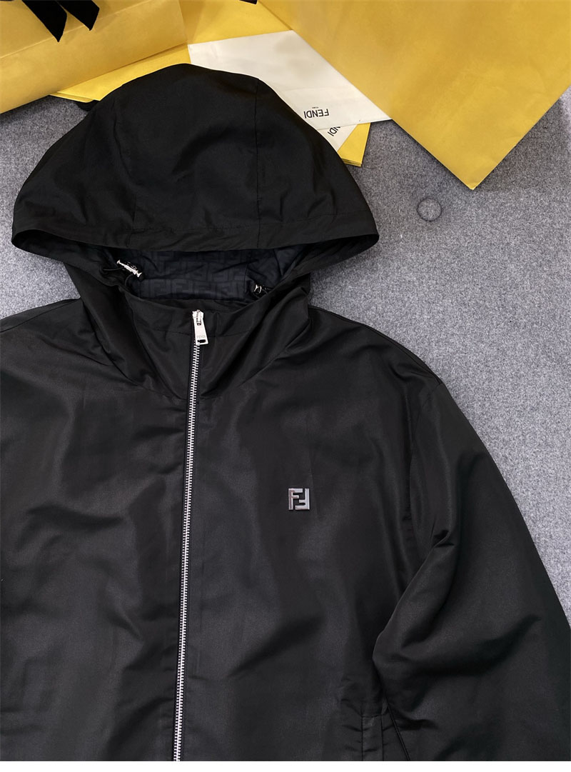 Fendi 펜디 FF 로고 메탈 테크니컬 패브릭 블루종 자켓 레플리카 13번 이미지 - 의류 | 세미샵 레플리카 사이트