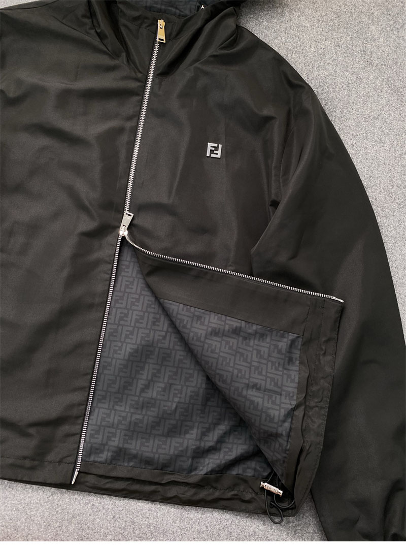 Fendi 펜디 FF 로고 메탈 테크니컬 패브릭 블루종 자켓 레플리카 16번 이미지 - 의류 | 세미샵 레플리카 사이트