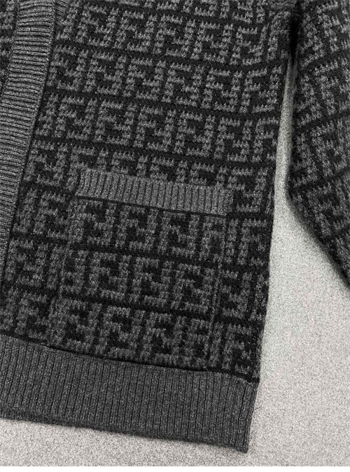 Fendi 펜디 FF 자카드 리버시블 캐시미어 가디건 레플리카 22번 이미지 - 의류 | 세미샵 레플리카 사이트