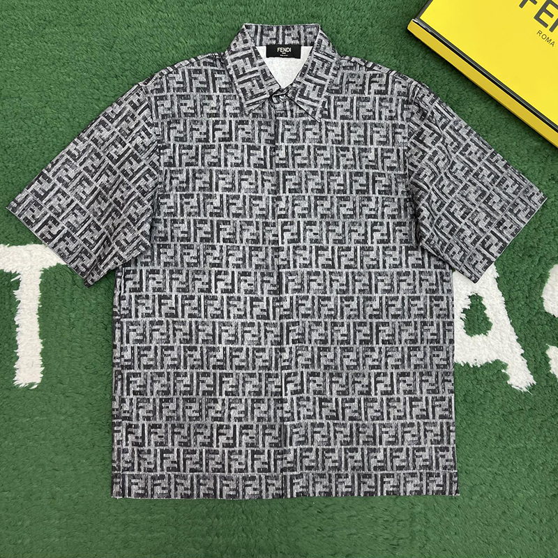Fendi 펜디 FF 자카드 숏 데님 셔츠 레플리카 1번 이미지 - 의류 | 세미샵 레플리카 사이트