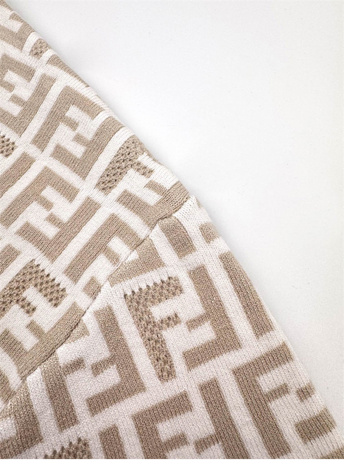 Fendi 펜디 FF 점퍼 페브릭 반팔 스웨트 니트 레플리카 8번 이미지 - 의류 | 세미샵 레플리카 사이트