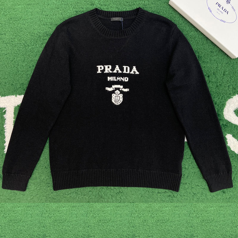 P R A D A 프라다 로고 라운드 스웨터 3컬러 레플리카 1번 이미지 - 의류 | 세미샵 레플리카 사이트