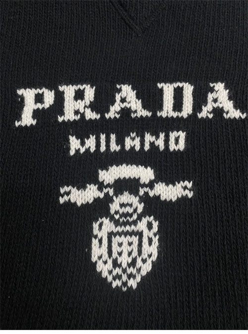 P R A D A 프라다 로고 울 캐시미어 크루넥 스웨터 니트 2컬러 레플리카 28번 이미지 - 의류 | 세미샵 레플리카 사이트