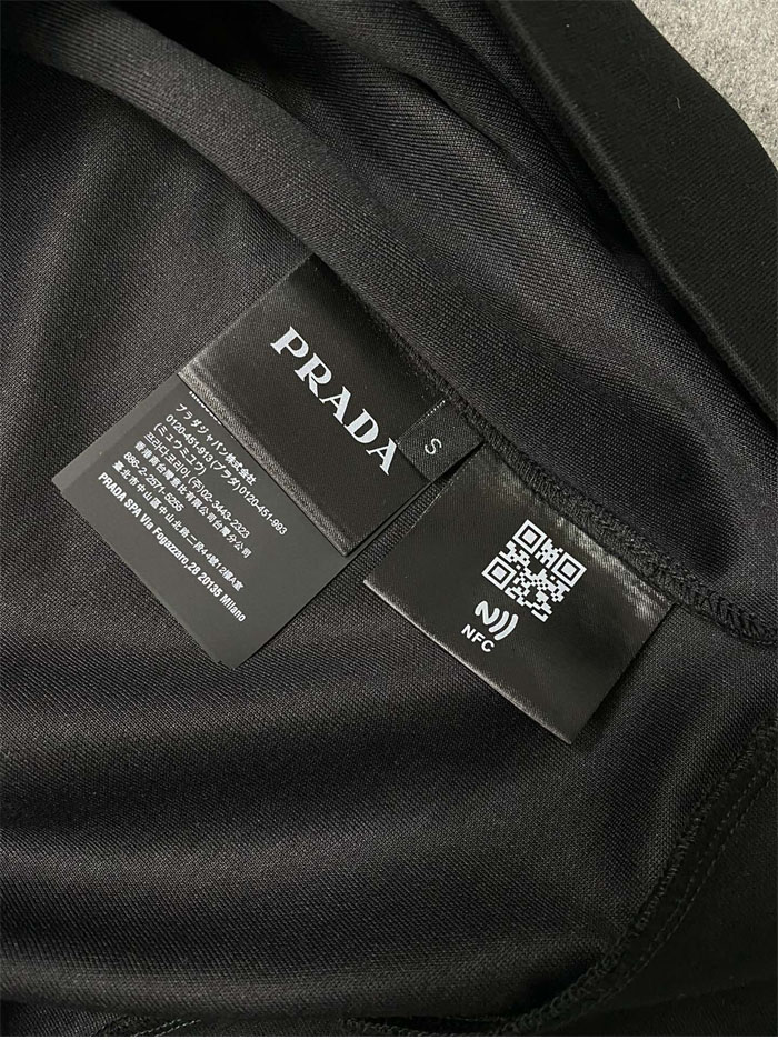 P R A D A 프라다 로고 자수 코튼 후디 레플리카 14번 이미지 - 의류 | 세미샵 레플리카 사이트