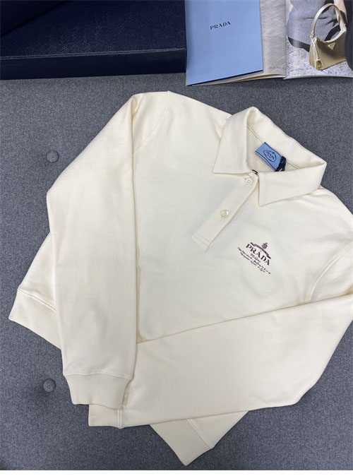 P R A D A 프라다 로고 코튼 폴로 티셔츠 레플리카 5번 이미지 - 의류 | 세미샵 레플리카 사이트