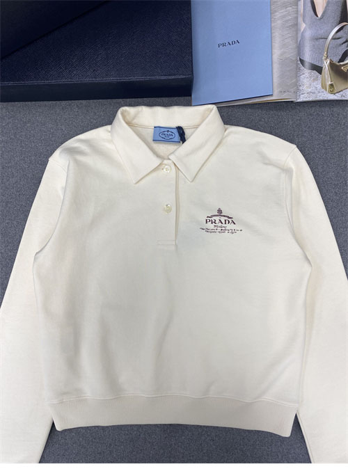 P R A D A 프라다 로고 코튼 폴로 티셔츠 레플리카 6번 이미지 - 의류 | 세미샵 레플리카 사이트
