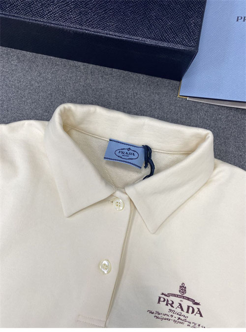 P R A D A 프라다 로고 코튼 폴로 티셔츠 레플리카 12번 이미지 - 의류 | 세미샵 레플리카 사이트