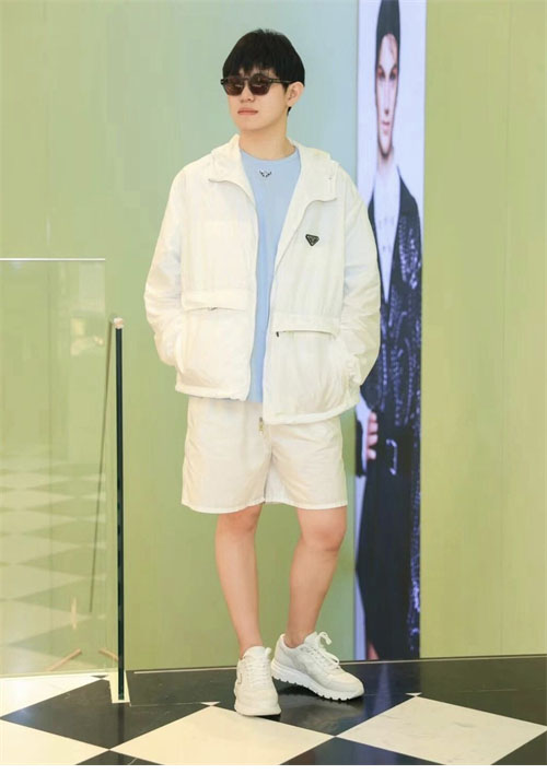 P R A D A 프라다 리나일론 블루종 바람막이 자켓 화이트 레플리카 7번 이미지 - 의류 | 세미샵 레플리카 사이트