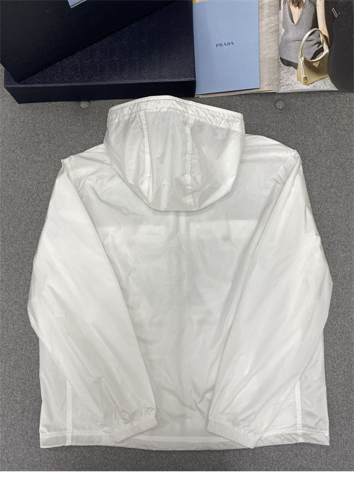 P R A D A 프라다 리나일론 블루종 바람막이 자켓 화이트 레플리카 14번 이미지 - 의류 | 세미샵 레플리카 사이트