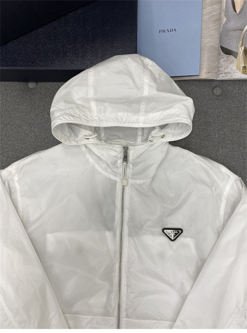 P R A D A 프라다 리나일론 블루종 바람막이 자켓 화이트 레플리카 17번 이미지 - 의류 | 세미샵 레플리카 사이트