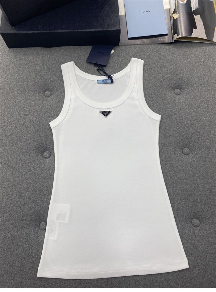 P R A D A 프라다 립 니트 저지 탱크 탑 2컬러 레플리카 10번 이미지 - 의류 | 세미샵 레플리카 사이트