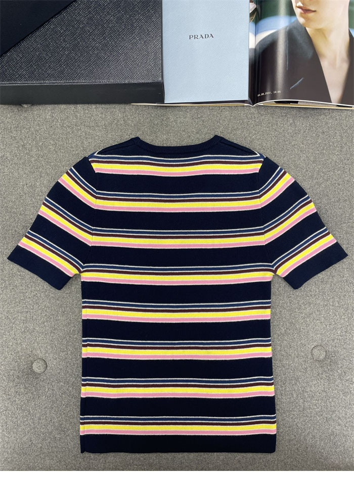 P R A D A 프라다 코튼 크루넥 스웨터 반팔 레플리카 11번 이미지 - 의류 | 세미샵 레플리카 사이트