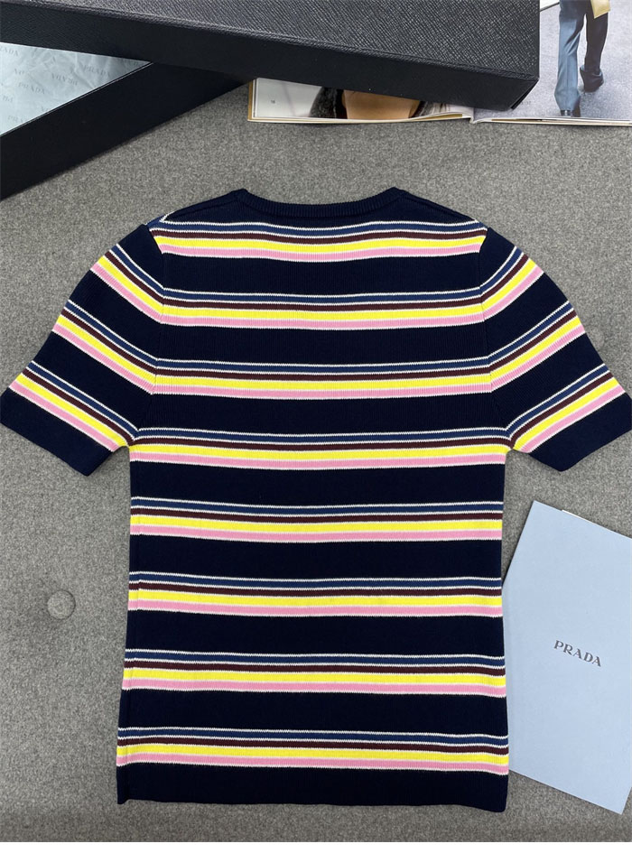 P R A D A 프라다 코튼 크루넥 스웨터 반팔 레플리카 12번 이미지 - 의류 | 세미샵 레플리카 사이트