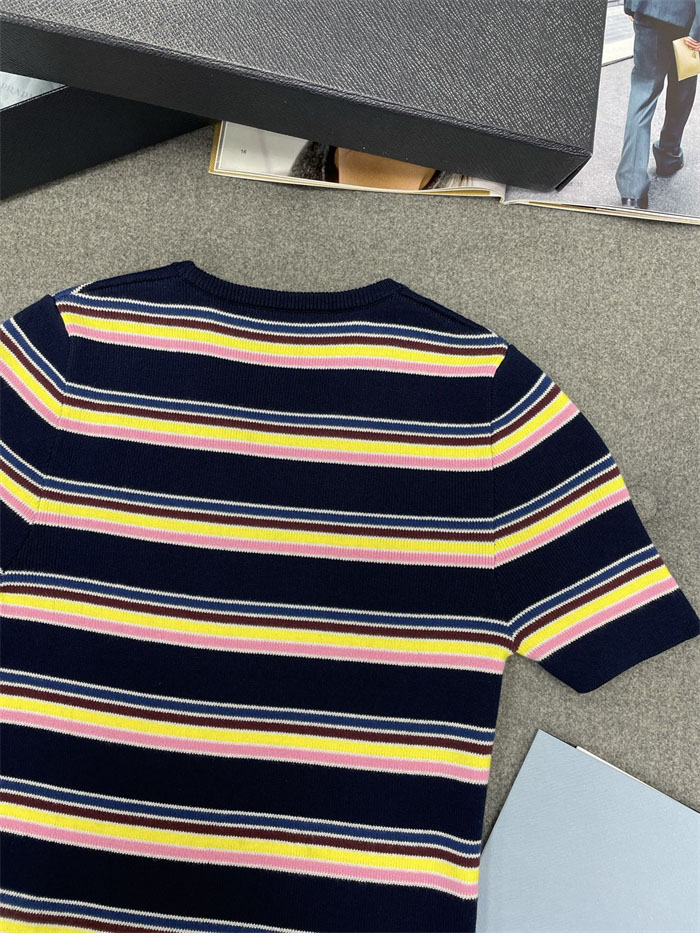 P R A D A 프라다 코튼 크루넥 스웨터 반팔 레플리카 13번 이미지 - 의류 | 세미샵 레플리카 사이트