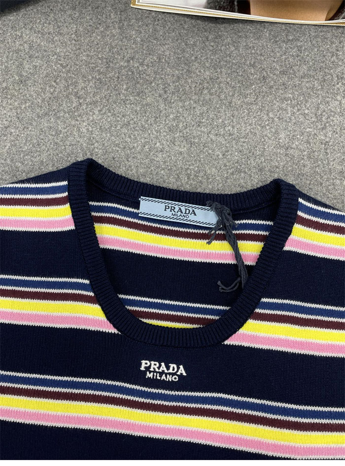 P R A D A 프라다 코튼 크루넥 스웨터 반팔 레플리카 14번 이미지 - 의류 | 세미샵 레플리카 사이트
