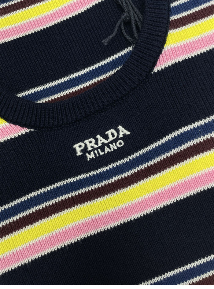 P R A D A 프라다 코튼 크루넥 스웨터 반팔 레플리카 18번 이미지 - 의류 | 세미샵 레플리카 사이트