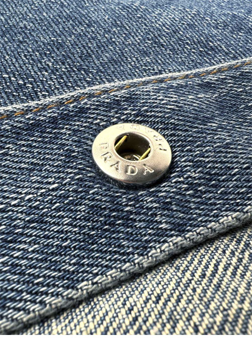 P R A D A 프라다 트라이앵글 로고 데님 셔츠 레플리카 13번 이미지 - 의류 | 세미샵 레플리카 사이트