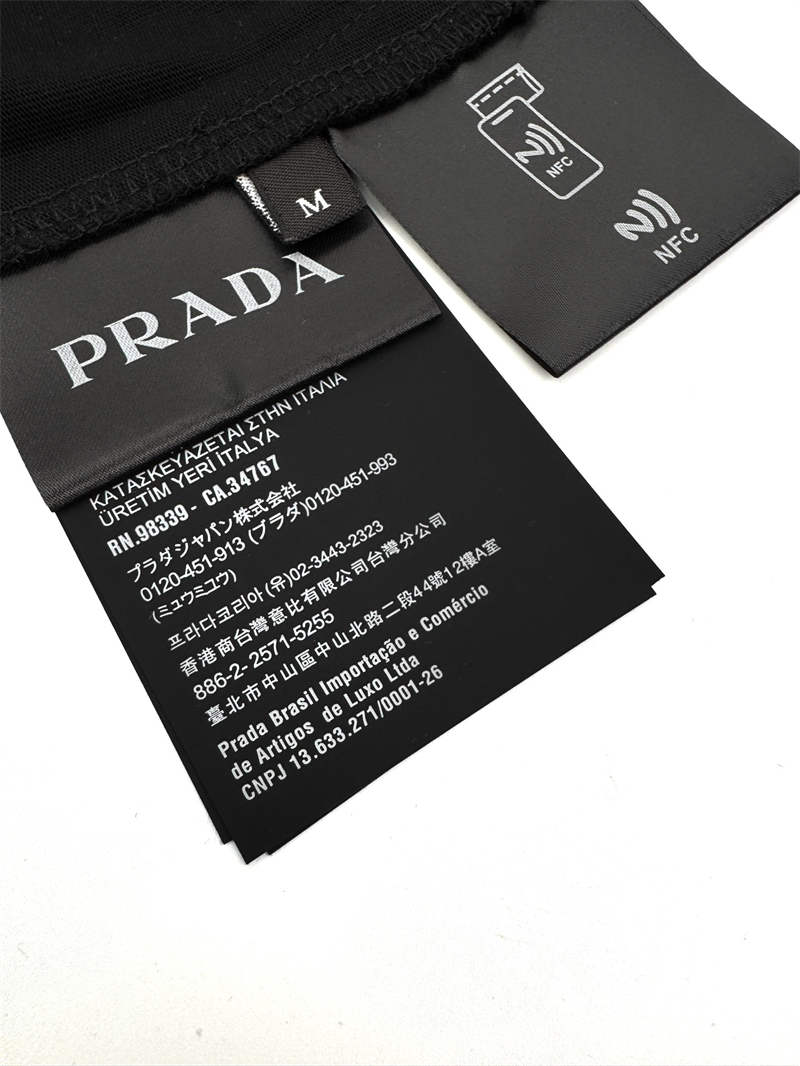 P R A D A 프라다 트라이앵글 로고 저지 긴팔 티셔츠 레플리카 24번 이미지 - 의류 | 세미샵 레플리카 사이트