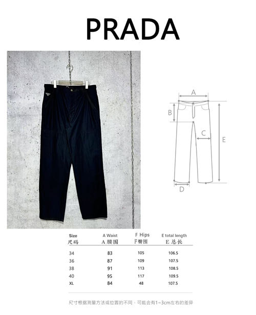 P R A D A 프라다 트라이앵글 카고 데님 팬츠 레플리카 24번 이미지 - 의류 | 세미샵 레플리카 사이트