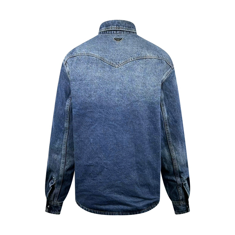 P R A D A 프라다 패디드 데님 셔츠 레플리카 4번 이미지 - 의류 | 세미샵 레플리카 사이트