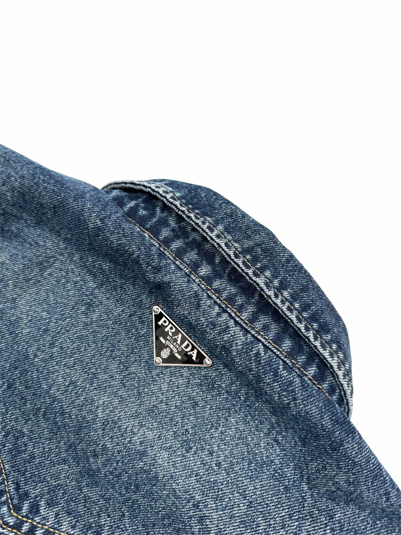 P R A D A 프라다 패디드 데님 셔츠 레플리카 6번 이미지 - 의류 | 세미샵 레플리카 사이트