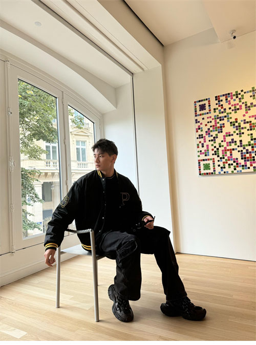 P R A D A 프라다 패치 리나일론 봄버 바시티 자켓 블루종 레플리카 14번 이미지 - 의류 | 세미샵 레플리카 사이트