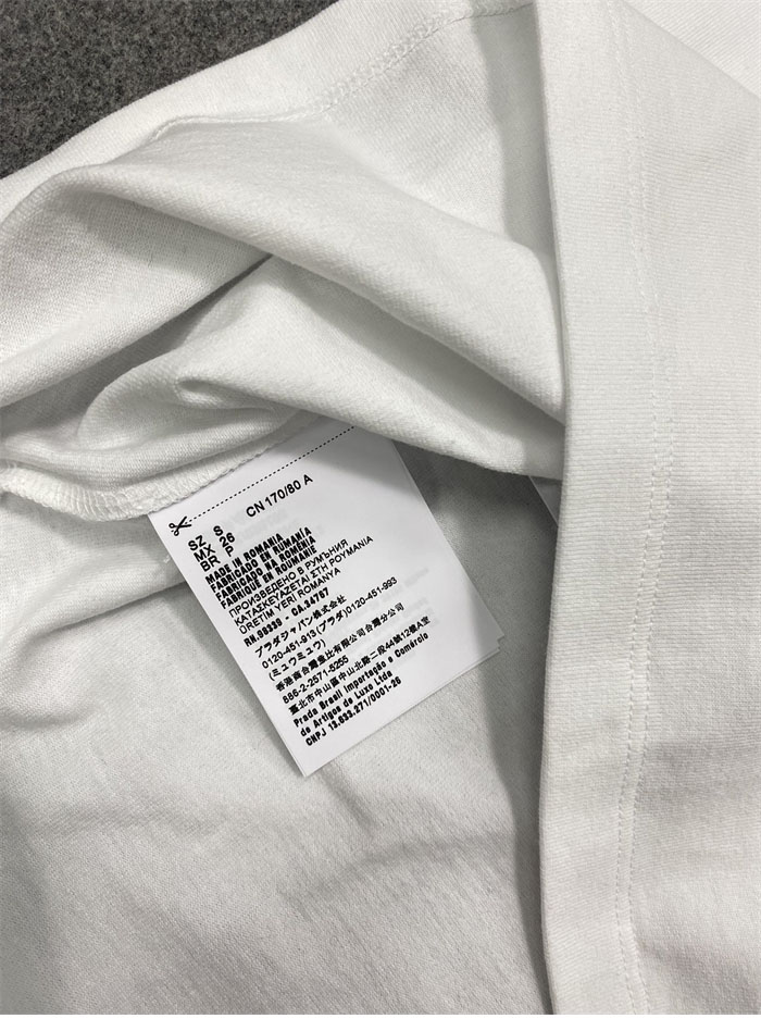 P R A D A 프라다 포켓 트라이앵글 반팔 티셔츠 화이트 레플리카 12번 이미지 - 의류 | 세미샵 레플리카 사이트