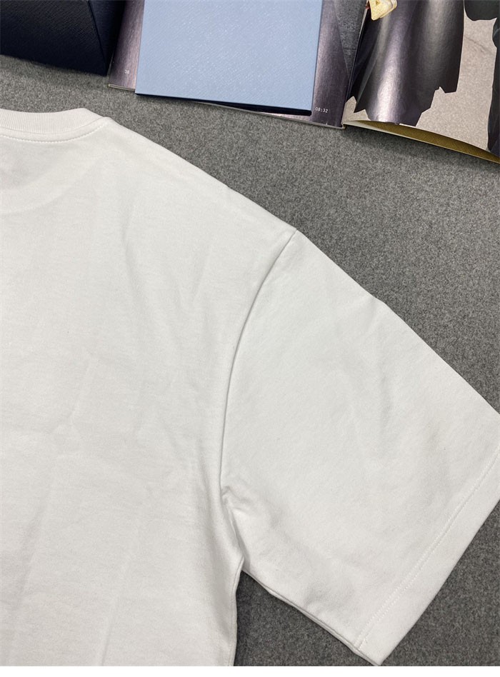 P R A D A 프라다 포켓 트라이앵글 반팔 티셔츠 화이트 레플리카 15번 이미지 - 의류 | 세미샵 레플리카 사이트