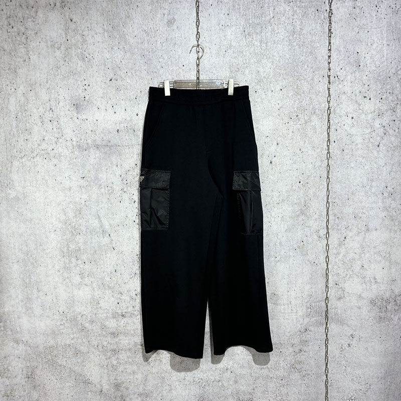 P R A D A 프라다 24SS 나일론 포켓 팬츠 블랙 레플리카 1번 이미지 - 의류 | 세미샵 레플리카 사이트