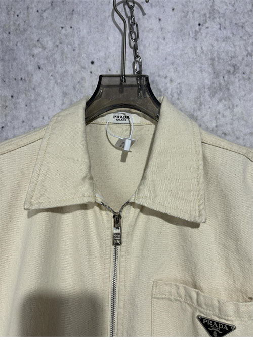 P R A D A 프라다 24SS 불 데님 블루종 셔츠 레플리카 6번 이미지 - 의류 | 세미샵 레플리카 사이트