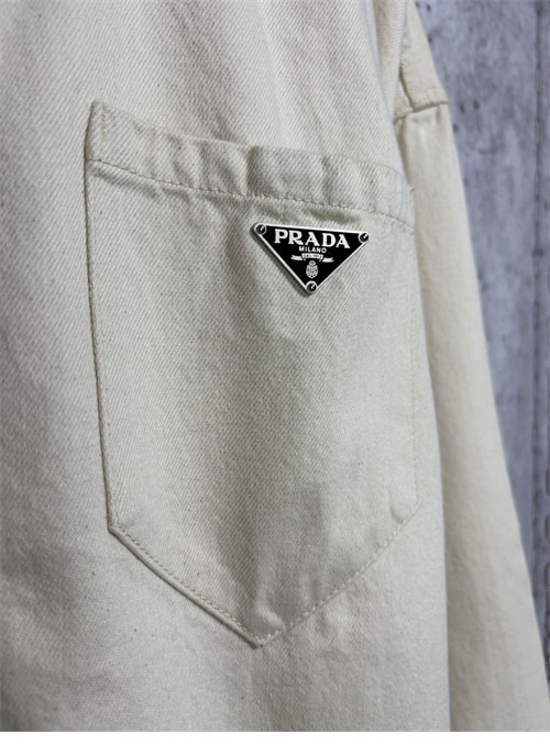 P R A D A 프라다 24SS 불 데님 블루종 셔츠 레플리카 8번 이미지 - 의류 | 세미샵 레플리카 사이트