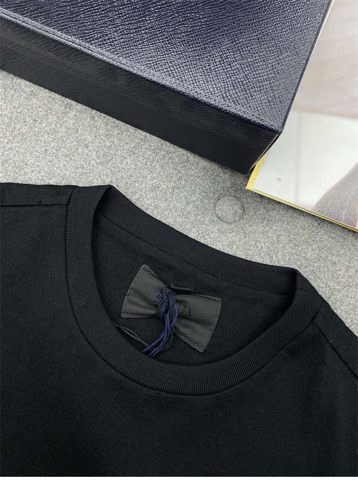 P R A D A 프라다 3D 로고 리브 니트 오버사이즈 코튼 티셔츠 레플리카 10번 이미지 - 의류 | 세미샵 레플리카 사이트