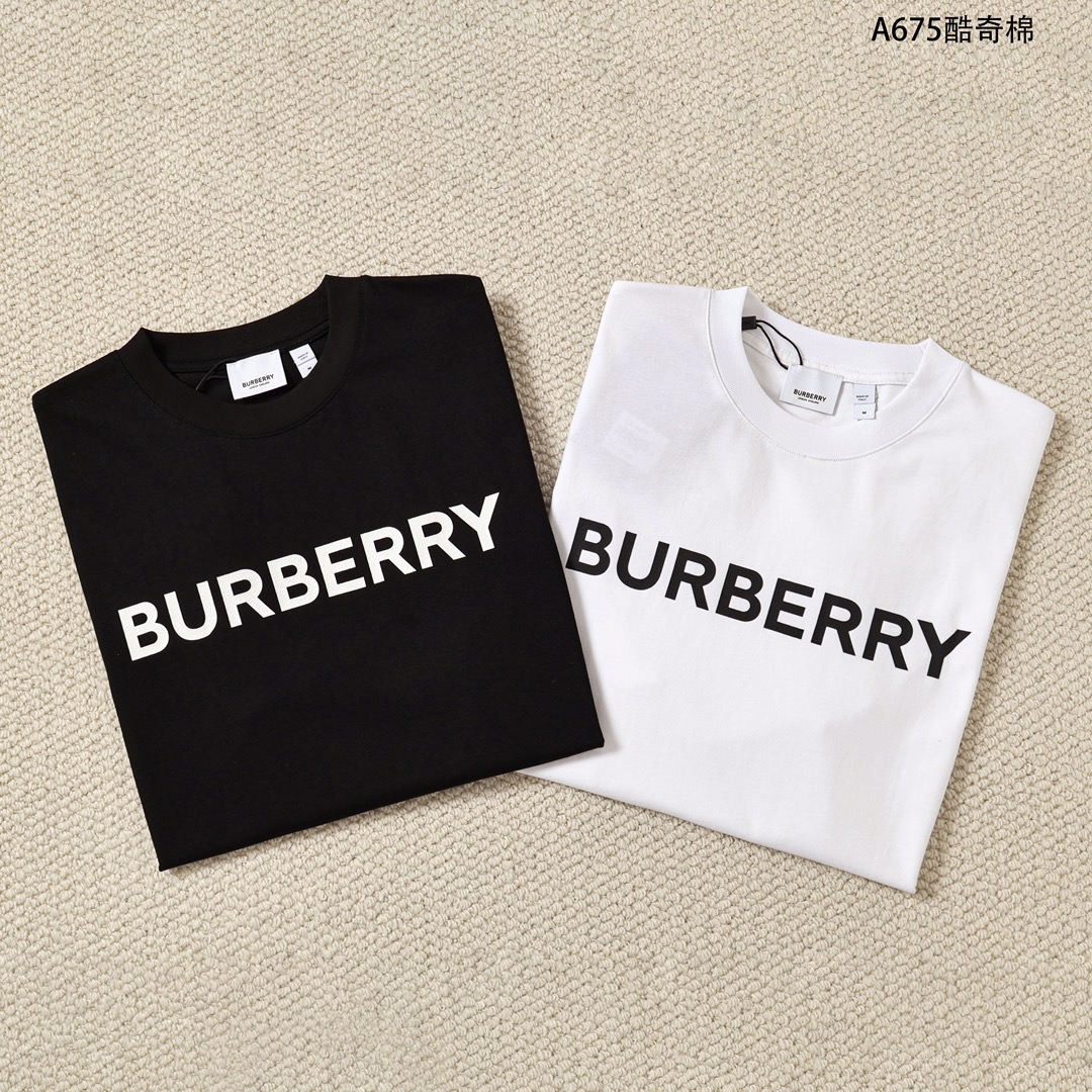 Burberry 버버리 로고 프린트 코튼 티셔츠 레플리카 7번 이미지 - 의류 | 세미샵 레플리카 사이트