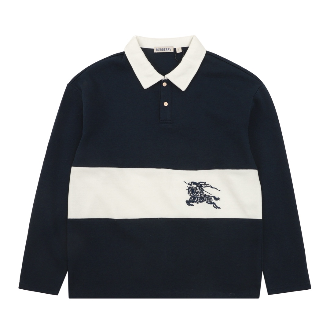 버버리 EKD 프린트 코튼 블렌드 럭비 셔츠 1번 이미지