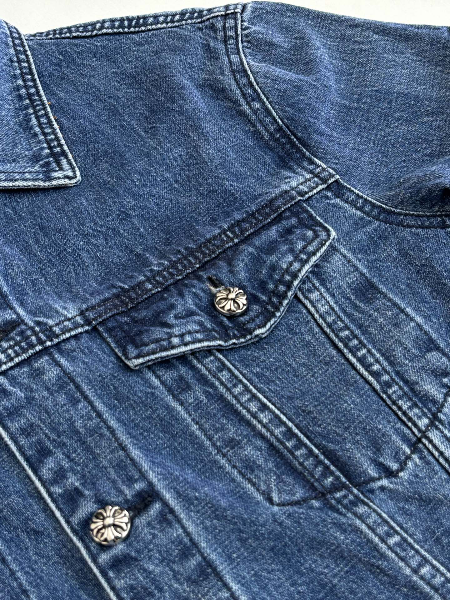 Chrome Hearts 크롬하츠 크로스 버튼 데님 자켓 레플리카 5번 이미지 - 의류 | 세미샵 레플리카 사이트