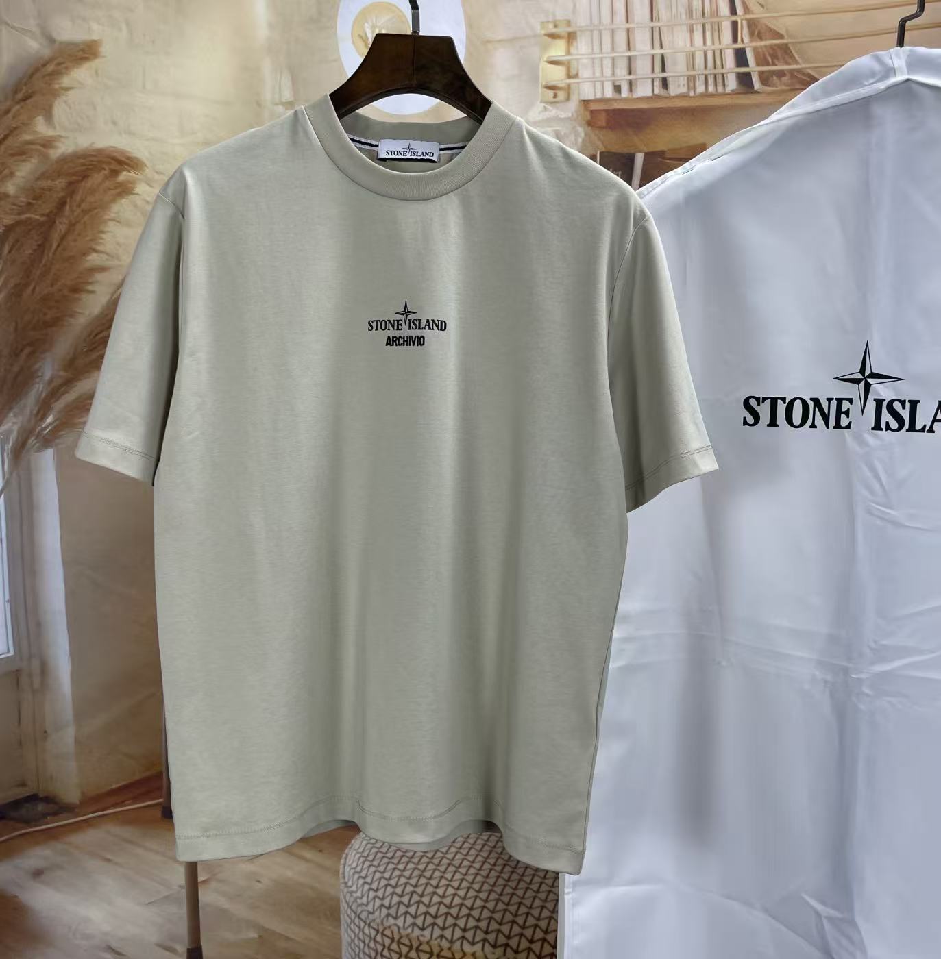 Stone Island 스톤아일랜드 가먼트 다이 포켓 티셔츠 레플리카 1번 이미지 - 의류 | 세미샵 레플리카 사이트