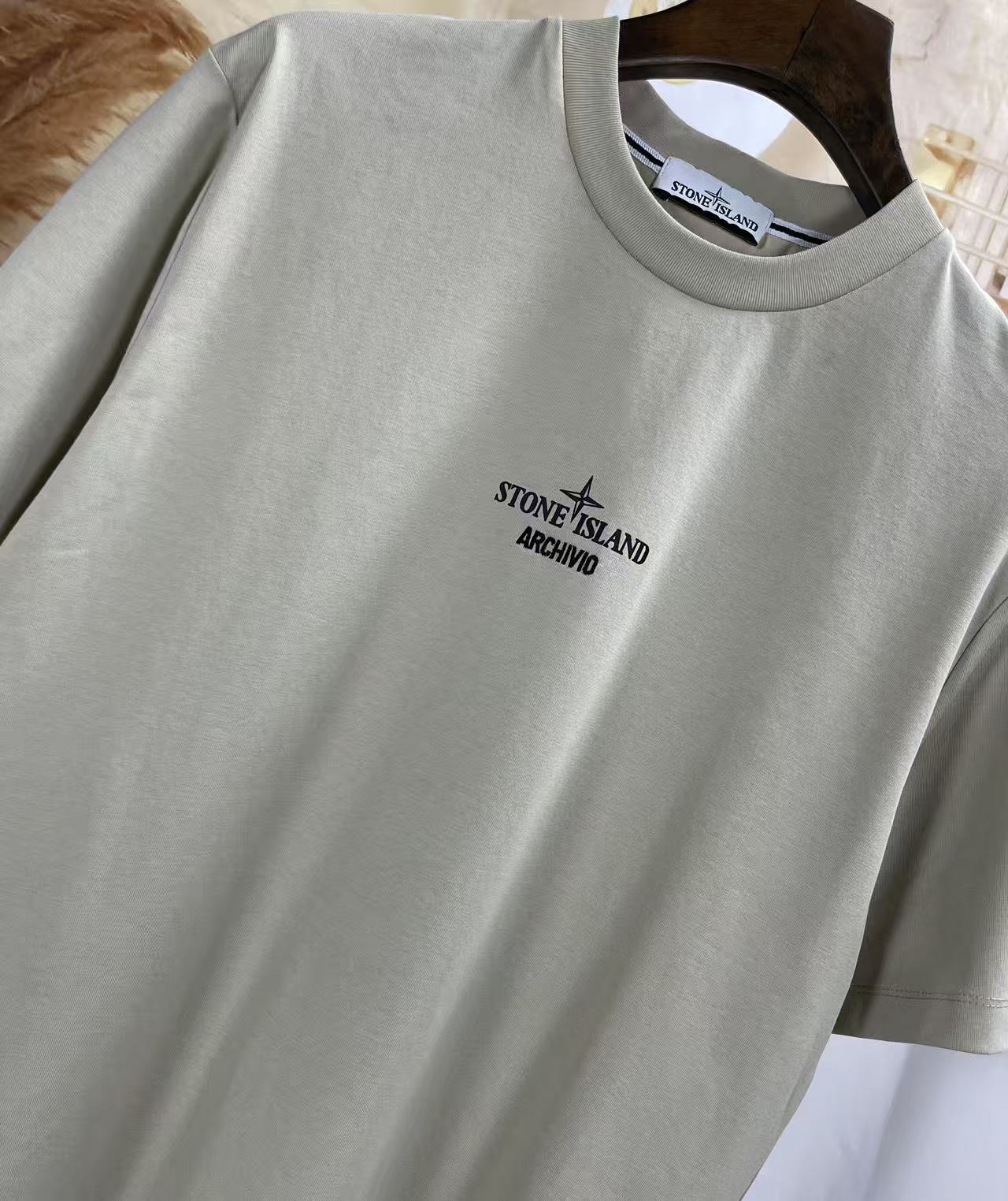 Stone Island 스톤아일랜드 가먼트 다이 포켓 티셔츠 레플리카 3번 이미지 - 의류 | 세미샵 레플리카 사이트