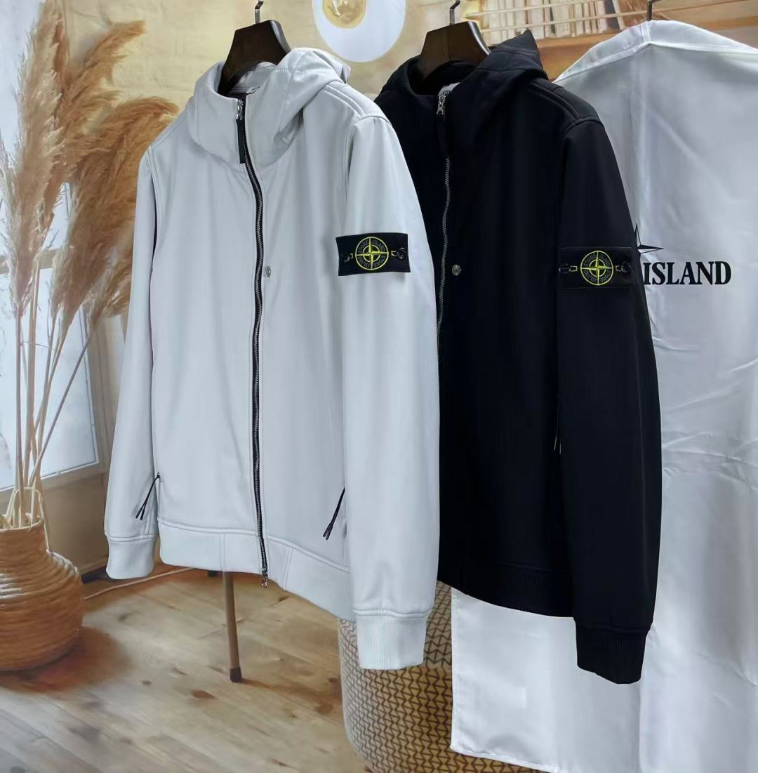 Stone Island 스톤아일랜드 소프트 쉘 프리모로프트 인슐레이션 후드 자켓 레플리카 1번 이미지 - 의류 | 세미샵 레플리카 사이트