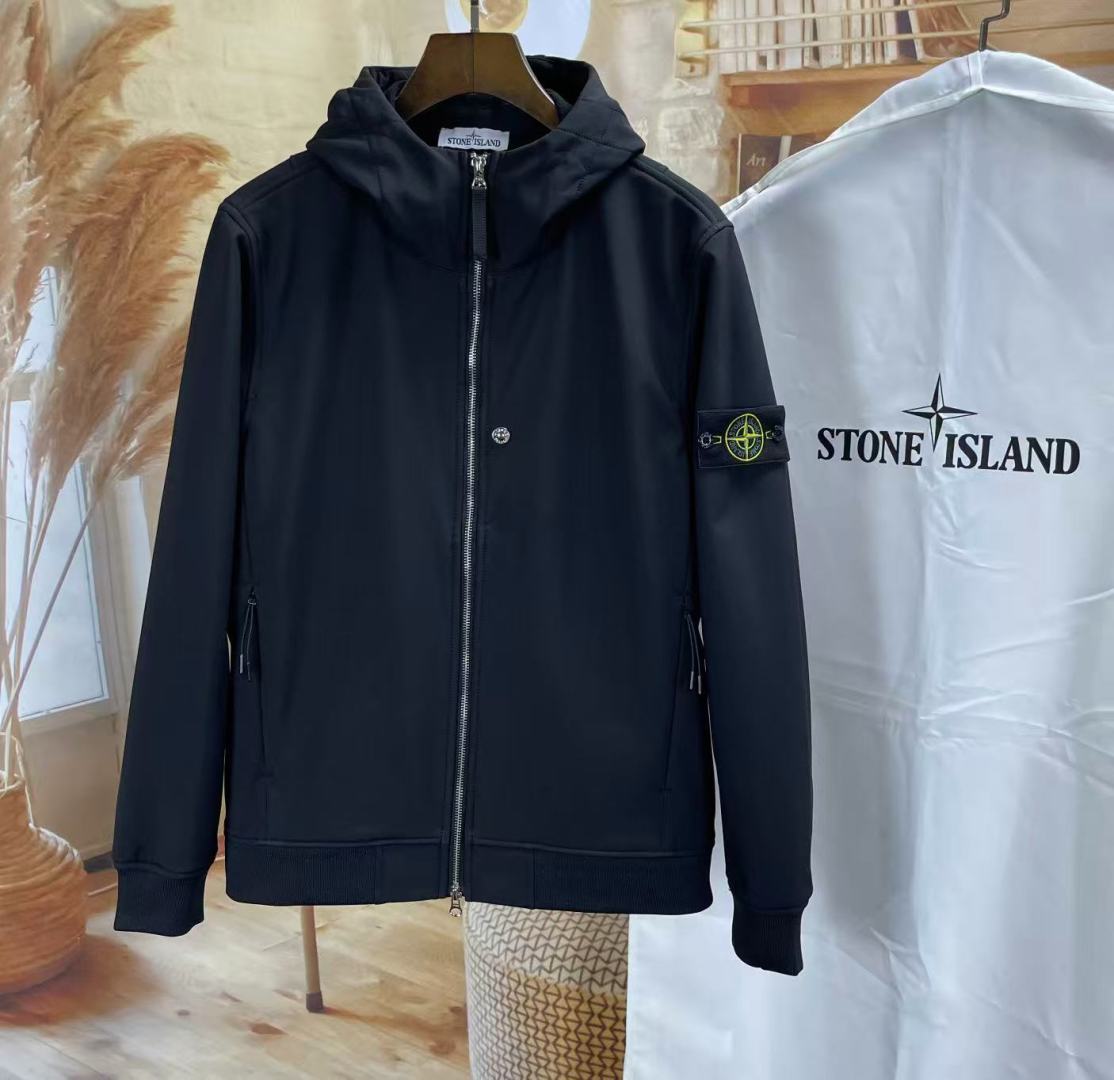 Stone Island 스톤아일랜드 소프트 쉘 프리모로프트 인슐레이션 후드 자켓 레플리카 2번 이미지 - 의류 | 세미샵 레플리카 사이트