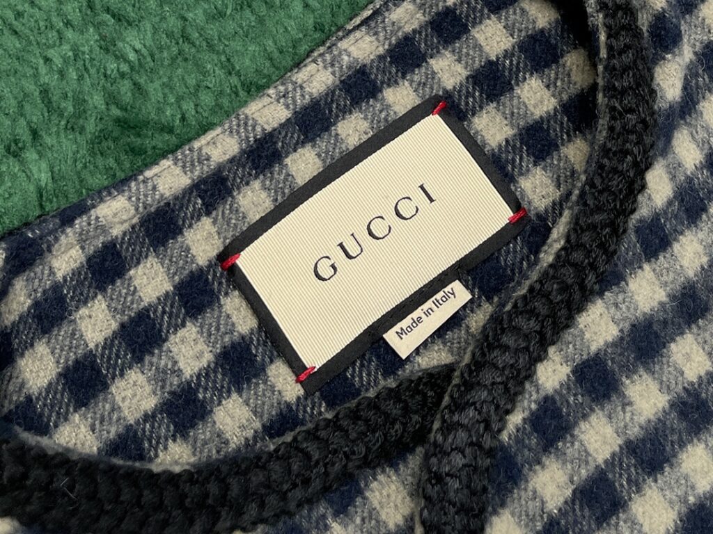 Gucci 24SS구찌 인터로킹 G 울 깅엄 체크 재킷 블랙 레플리카 12번 이미지 - 의류 | 세미샵 레플리카 사이트