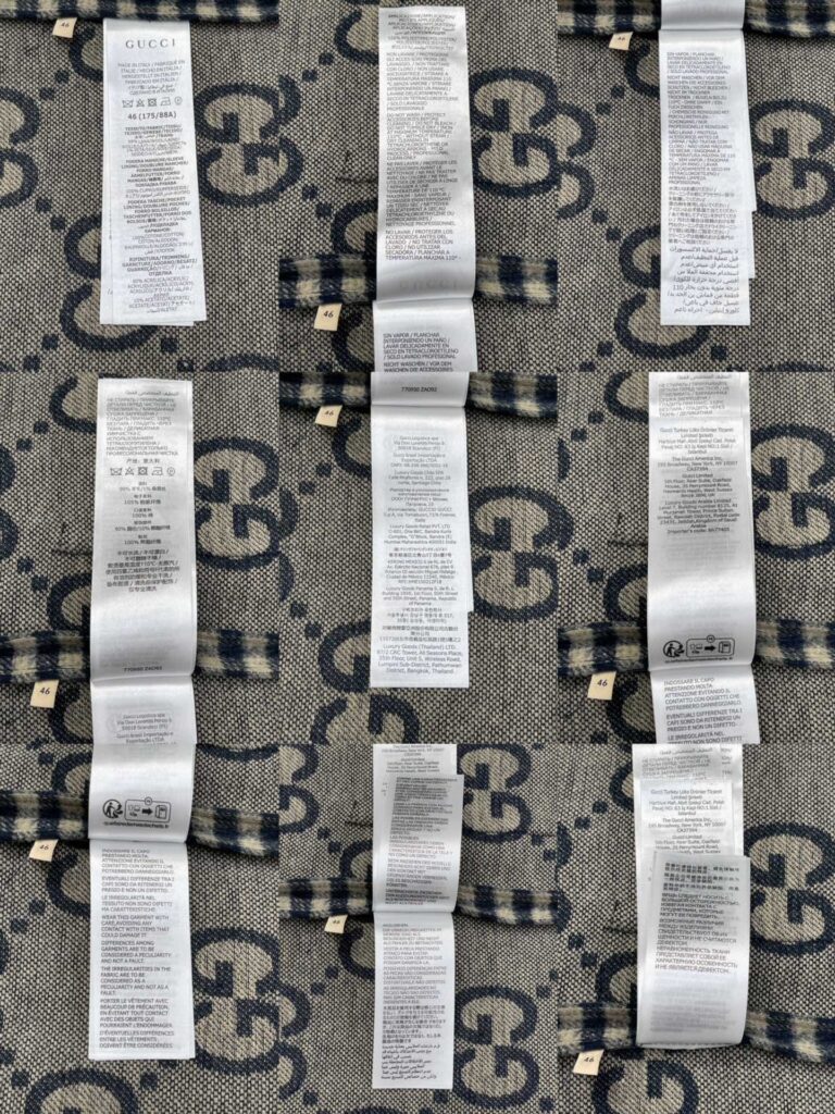 Gucci 24SS구찌 인터로킹 G 울 깅엄 체크 재킷 블랙 레플리카 14번 이미지 - 의류 | 세미샵 레플리카 사이트