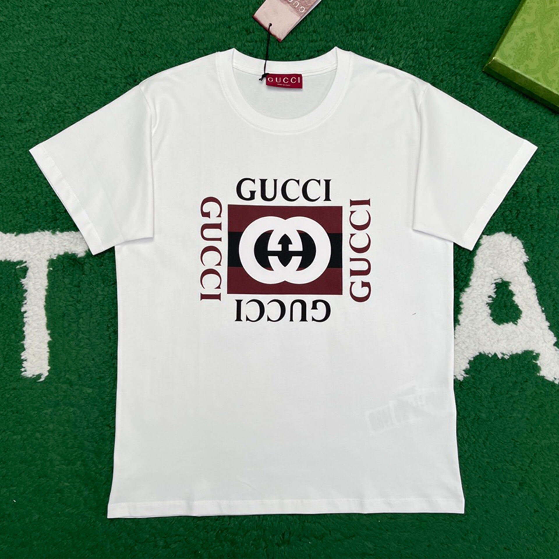 구찌 24FW 리도컬렉션 화이트 저지 코튼 티셔츠 화이트