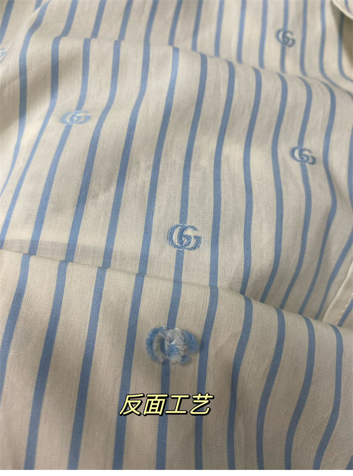 구찌 GG 스트라이프 롱 슬리브 셔츠 (TJ공장) - 상세 이미지